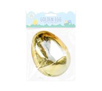 SRV Hub® 10cm Jumbo Fillable Egg for Easter, Golden Large Surprise Egg for Kids, Adults, Easter Egg Hunt Party Favor Toy