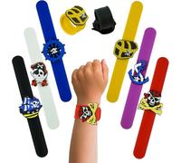 SRV Hub 1x Random Slap Band for Kids, Premium Material Soft Silicone Wristband Pirates Slap Charm Bracelet, Birthday Party Bag Fillers Christmas Gifts 22cm