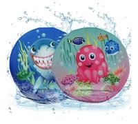 SRV Hub 2Pcs Splash Water Skimmer Flying Discs Kids, Soft Foam Flying Disc Frisbee, Lightweight Floating Summer Water Toys, Parent Child Interaction Beach Play Disc Toys 18cm