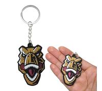 SRV Hub 3pcs Dinosaur Keychains - Rubber Animal Keyrings for Kids, Bag Charms, Party Bag Fillers, and Birthday Favors, Perfect for Backpacks, Bikes & More