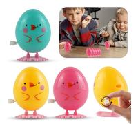 SRV Hub 3Pcs Wind-Up Toy Easter Chicks - Basket Fillers and Kids Party Prize Gifts, Chick-shaped Clockwork Toys for Children, Size 6.5cm
