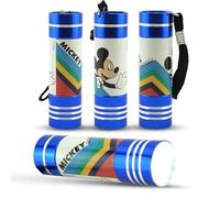 SRV Hub 4Pcs Blue Mickey Mouse 9 LED Torch - Super Bright 8.7cm Aluminum Flashlight for Kids - Perfect for Camping, Hiking, New Year, and Emergencies - Ideal Night Xmas Light for Ages 3+