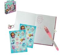 SRV Hub 5Pcs Gabby’s Dollhouse Secret Diary Set for Girls - Lockable Notebook with Magic Invisible Ink Pen, Stickers & Padlock - Kids Stationery Gift Set Ages 4+