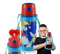 SRV Hub 600ml Sonic Water Bottle with Strap Leak Proof Lightweight Insulated Aluminium Sports Water KBT Disney Bottle for Work Gym Travel Picnic Sports BPA Free | 21.5cm