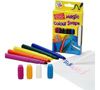 SRV Hub 8 Pcs Colour-Changing Magic Pens for Kids - Washable Felt Tip Fibre Pens, Colour Swap Markers for Drawing, Writing, Colouring Books & Crafts