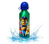 SRV Hub Aqua Paw Patrol Kids Water Bottle 500ml - BPA Free Aluminium School Bottle with Flip Straw Cap | Reusable Leakproof Drinking Bottle for Boys and Girls