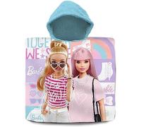 SRV Hub Barbie Kids Swimming Changing Robe Towel |120x60cm|Super Soft Pool Surfing Towel and Quick Dry Beach Towel, Summer Essentials for Kids 3-6 Years