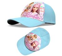 SRV Hub Barbie Polyester Baseball Cap, Sky Blue Classic Sun Protection Hat for Girls Gift, Breathable Cap for Kids Sports School 3+ Years | Outdoor