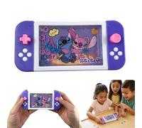 SRV Hub Disney Stitch Water Ring Game for Kids 3+, Portable Handheld Travel Toy, Retro Push-Button Sensory Game, Party Bag Filler, Screen-Free Interactive Fun - 15cm