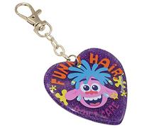 SRV Hub Disney Trolls Keyring with Glitter Color, Keychain Accessories, Party Favors for Girls, Stocking Stuffers Disney Key Chain Decorations for Children Kids Girls Birthday Gift Party Bag Fillers