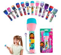 SRV Hub Gabby's Dollhouse Non-Slip Big Torch, 16cm Flashlight for Kids Gift 3+ Years, Light Pink Water Resistant Night Light for Camping Hiking Outdoor | Energy-Saving