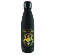 SRV Hub Harry Potter Hogwarts Water Bottle 650ml, Black & Gold BPA-Free Plastic Mate Bottle for Kids & Adults | Leakproof Drink Bottle for School, Gym, Travel & Outdoor | Christmas Gifts