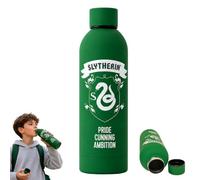 SRV Hub Harry Potter Slytherin 700ml Stainless Steel Water Bottle Soft Touch Green Reusable Drinks Bottle for School Gym Travel Work Fans