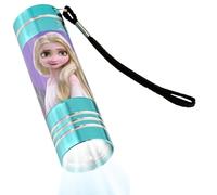 SRV Hub - Kids Aluminum 9 LED Torch with Colours Featuring TV Characters for Girls 3+ Years - Frozen (Believe)