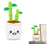 SRV Hub Lucky Cactus Plush Soft Toy 16cm, Smiling Potted Cactus Stuffed Animal, Cute Plush Ornament, Collectible Gift for Children Ages 3+