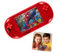 SRV Hub Marvel Spiderman Water Ring Game for Kids 3+, Licensed Handheld Water Toy Console, Retro Interactive Travel Game, Portable Sensory Play, Party Bag Filler Boys Birthday Gift - 14cm