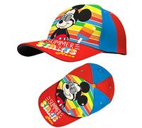 SRV Hub Mickey Mouse Cotton Baseball Cap, Red Adjustable and Easy to Match Hat for Boys, Suitable for Various Occasions 3+ Years | Outdoor