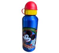 SRV Hub Mickey Mouse Kids Aluminum Water Bottle - 530ml Licensed Canteen Flask for Boys Aged 3+, Lightweight & Durable, Leakproof Cap - School, Travel & Outdoor Use