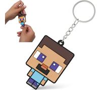 SRV Hub Minecaraft Keychains for Kids Soft PVC Keyrings, Birthday Party Supplies, Classroom Prizes, Goodie Bag Fillers & Return Gifts Christmas Gifts, Backpack Decor & Stocking Stuffers