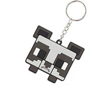 SRV Hub Minecaraft Panda Fun 2D Action Figure Keychains - Soft PVC Keyrings for Boys & Girls, Birthday Return Gifts, Party Bag Fillers, Backpack & Bike Key Holders