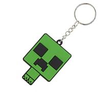SRV Hub Minecraft Creeper PVC Soft Keychain - Cute Cartoon Keyrings for Kids, Birthday Party Favors, Classroom Prizes, Stocking Stuffers, Goodie Bag Fillers, and Return Gifts