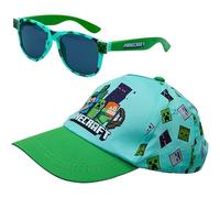 SRV Hub Minecraft, Hot Wheels & Marvel Cap and Sunglasses Set, Adjustable Cotton Kids Baseball Cap with 100% UV Protection Polarised Sunglasses, Summer Accessories for Boys & Girls Age 3+