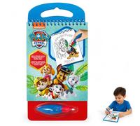 SRV Hub Paw Patrol Aqua Magic Colouring Book, Mess Free Reusable Fun Drawing Activity, Water Magic Pen, Spiral Bound, 8 Pages, Adventure Squad Kids Gift 3+