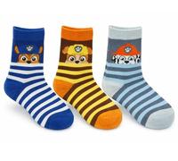 SRV Hub Paw Patrol Kids Socks Liner-Novelty Cotton Rich Socks 3 Pairs Multipack Bundle Mid Calf Socks for Kid, Boys and Girls 6-18 months (UK 3-5.5 / EU 19-22)
