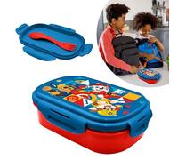 SRV Hub Paw Patrol Leakproof Kids Sandwich Box - Fun 2-Compartment Food Storage with Cutlery, BPA-Free, Microwave & Dishwasher Safe, Perfect for School & Summer Travel (20cm, 3+ Years)