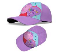 SRV Hub Peppa Pig Baseball Cap, Adjustable Strap Sun Protection Hat, Polyester Sports Kids Sun Hat, Breathable Sun Visor Summer Girls Cap Pre Curved Baseball Cap Kids 3+ Years