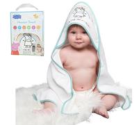 SRV Hub Peppa Pig Green Baby Hooded Towel 75x75cm | Ultra Soft Cotton Bath Poncho for Babies 6M+ | Absorbent Travel, Pool, Beach Robe | Ideal for Summer