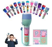 SRV Hub Peppa Pig LED Big Torch, Kids Night Light, Super Bright Plastic Flashlight for Xmas, Birthday and Thanksgiving Gifts, Suitable for Kids 3+ Years, Size 16cm