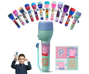SRV Hub Peppa Pig LED Big Torch, Kids Night Light, Super Bright Plastic Flashlight for Xmas, Birthday and Thanksgiving Gifts, Suitable for Kids 3+ Years, Size 16cm