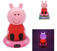 SRV Hub Peppa Pig Night Light Lamp for Kids - 3D Desk Lamp Battery Powered Table Lamp for Bedroom, Gaming Room & Nursery Soft Glow Table Light for Bedroom Battery Operated Bedside Lamp Size-21cm