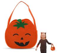 SRV Hub Pumpkin Halloween Candy Bags 27cm - Halloween Pumpkin Candy Basket, Candy Pumpkin Bucket for Trick or Treat, Orange Handbag Tote bag for Halloween Party Favors