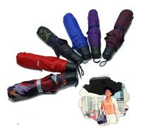 SRV Hub Random Color Mini Umbrella for Adults ARC-110cm| Umbrella with Easy-Grip Handle for Small Hands| Polyester Rain Umbrella for Men & Women