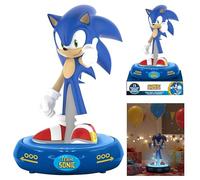 SRV Hub Sonic 3D LED Night Light for Kids - Battery Operated Table Lamp for Boys Bedroom, Bedside Light for Children's Room, Boys Desk Lamp, Xmas Gifts for Age 3+