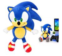 SRV Hub Sonic the Hedgehog Plush Toy 30cm - Soft Cuddly Sonic Plush Teddy for Kids Gamers, Polystyrene Beads Filled Stuffed Toy, Birthday for Boys Girls 3+