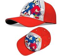 SRV Hub Sonic The Hedgehog Polyester Sun Hat, Red Baseball Cap for Kids, Any Hot Summer Day, Adjustable Cap for Sporting Activities 3+ Years