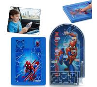 SRV Hub Spiderman Puzzle & Pinball Game Set - 16pc Sliding Brain Teaser & 16cm Handheld Pinball Toy for Kids 3+ Years - Educational Travel Games, Stocking Fillers, Party Bag Favour Gifts Boys Girls