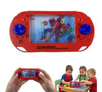 SRV Hub Spiderman Water Ring Game for Kids 3+, Portable Handheld Travel Toy, Retro Push-Button Interactive Sensory Game, Party Bag Filler, Screen-Free Fun - 15cm