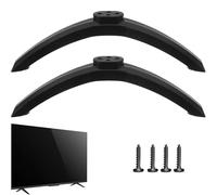 Srvauyea 2 PCS Universal TV Stand Legs,Replacement Feet for 24-55 inch Televisions, Anti-Slip Plastic Base,Replacement TV Stand Legs Install,for Samsung LG Sony T lat Screen TV.