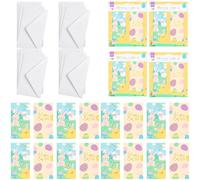 SRVertex 16Pk Easter Money Wallets Cute Designs for Gift Cards Vouchers Easter Cash Wallets with Envelopes, Easter Bunny Party Money and Gift Card