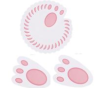 SRVertex 30PCs Easter Bunny Footprints, Rabbit Feet for Kids Easter Party Game Ideal for Easter Egg and Treasure Hunt Game Size-11cm