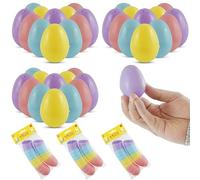 SRVertex 36PCs Colorful Plastic Easter Eggs 5.5cm/2.17" - Fillable Empty Eggs Bulks for Easter Egg Hunt Event, Easter Basket Stuffers, Pastel Eggs for Kids Gift