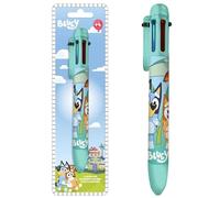 SRVertex 6 Colors Ballpoint Pen for Kids - Vivid Ink Ballpoint Pen, Plastic Multicolored Pen for Children Arts and Crafts 3+Years (Bluey - 6 Colours Retractable Pen)