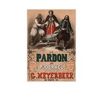 SRVOOZ Giacomo Meyerbeer's Opera Poster Canvas Poster Wall Art Decor Print Picture Paintings for Living Room Bedroom Decoration Unframe-style 16x24inch(40x60cm)