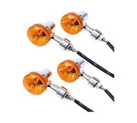 SRVSQTPTVK Motorcycle Turn Signal Light For SU&ZUKI Indicator Amber Bulb Motorbike Turn Indicators 4X 12V Flashers Universal Motorcycle Turn Signal Lights Turning Indicators(Black Clear Len)