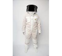 SRVWG - Ultra Ventilated, Unisex Beekeeping Suit, Bee Protection 3 Layer Round Veil Fabric Mesh WITH FREE GLOVES (2XL)