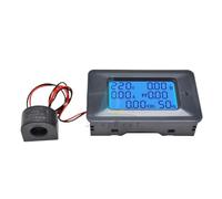 SRWNMTGFK 6 in 1 Voltmeter Ammeter Power Energy Meter Multimeter AC 110-250V LCD AC Wattmeter Electricity Meter with CT Coil 220V 20A 100A(100A with CT Coil)